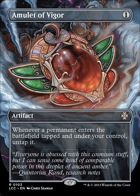 Amulet of Vigor - The Lost Caverns of Ixalan Commander (#103) - Illustrated by Chris Seaman - Magic: The Gathering Card