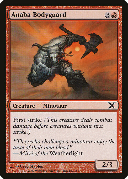 Anaba Bodyguard - Tenth Edition Magic card