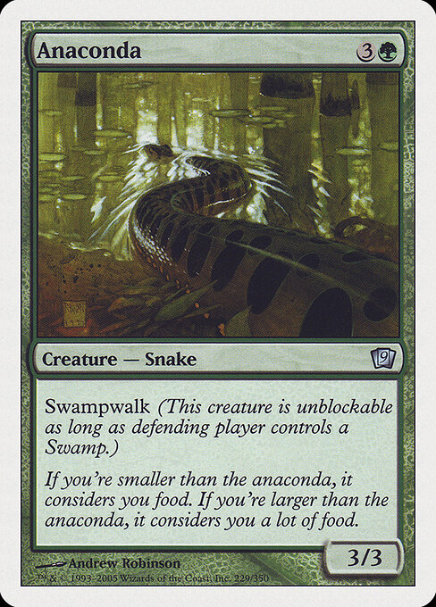 Anaconda - Ninth Edition Magic card