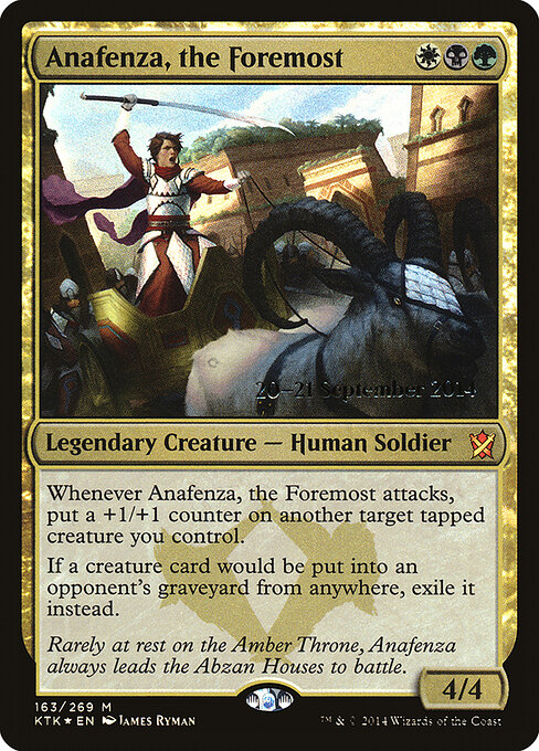 Anafenza, a Principal (Anafenza, the Foremost) - Khans of Tarkir (#163) - Illustrated by James Ryman - Magic: The Gathering Card