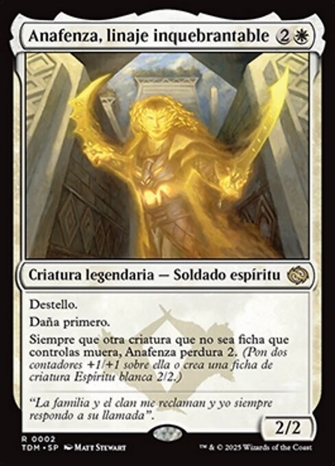不撓の血統、アナフェンザ (Anafenza, Unyielding Lineage) - Tarkir: Dragonstorm (#327) - Illustrated by Martina Fačková - Magic: The Gathering Card