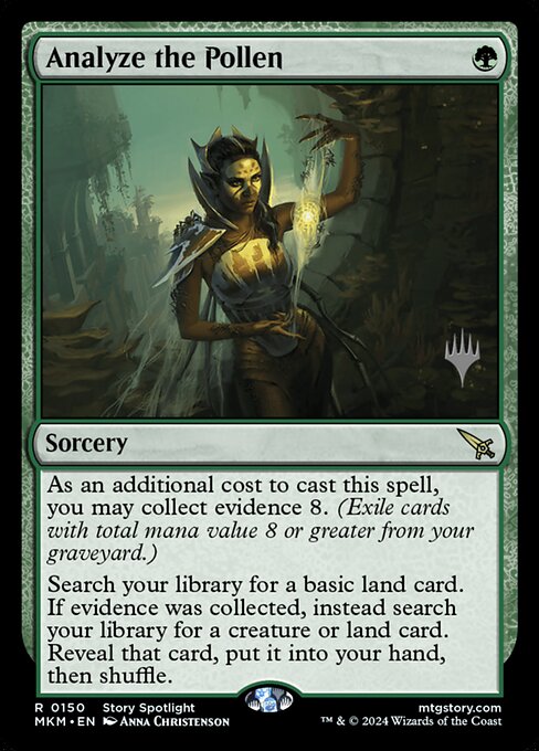 Analizzare il Polline (Analyze the Pollen) - Murders at Karlov Manor (#150) - Illustrated by Anna Christenson - Magic: The Gathering Card
