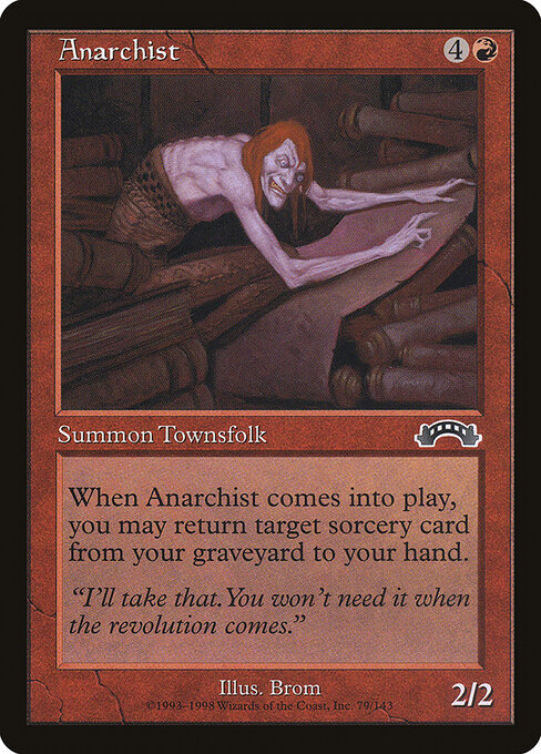 Anarquista (Anarchist) - Ninth Edition (#173) - Illustrated by Brom - Magic: The Gathering Card