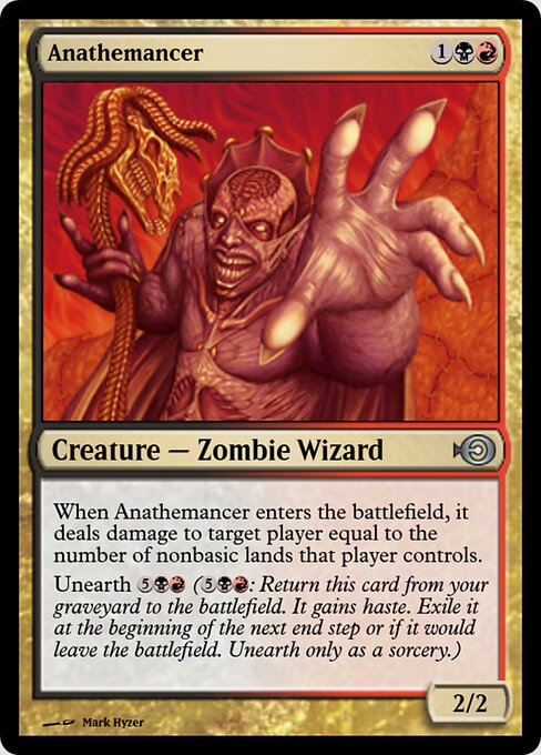 恶咒法师 (Anathemancer) - Alara Reborn (#33) - Illustrated by Richard Whitters - Magic: The Gathering Card