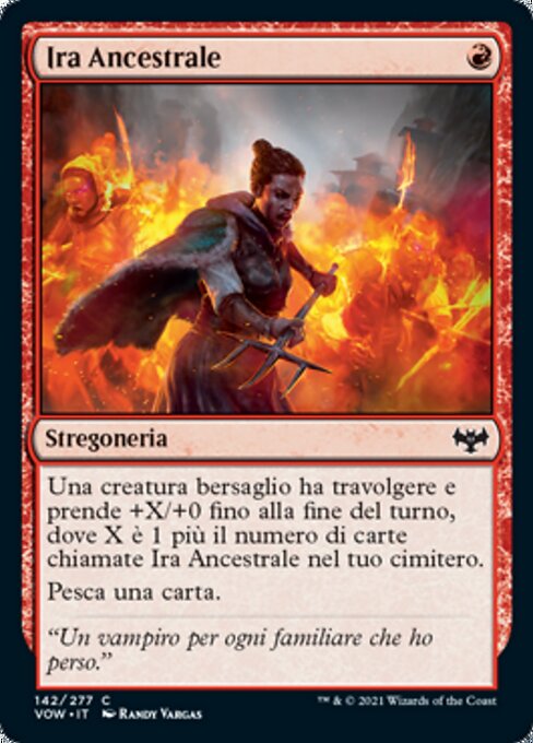 祖先の怒り (Ancestral Anger) - Secrets of Strixhaven (#106) - Illustrated by Gonzalo Kenny - Magic: The Gathering Card