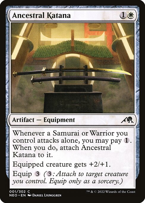 Ancestral Katana - Kamigawa: Neon Dynasty Magic card