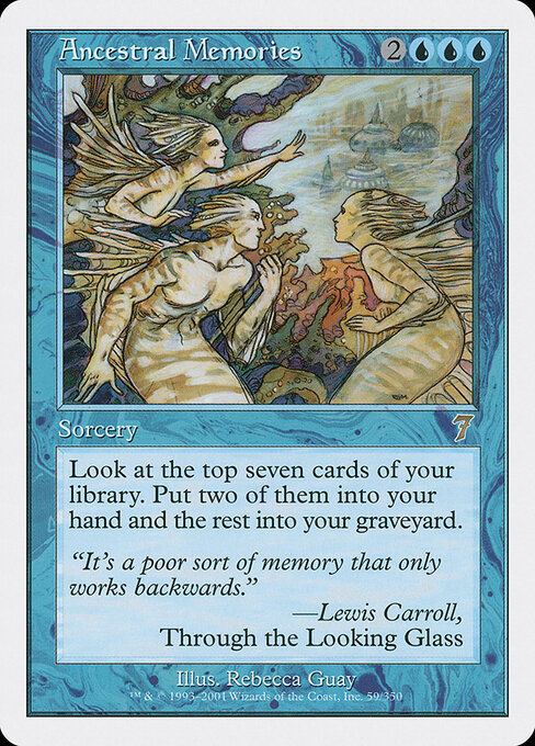 Ancestral Memories - Seventh Edition Magic card