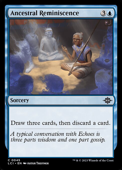 Souvenir ancestral (Ancestral Reminiscence) - The Lost Caverns of Ixalan (#45) - Illustrated by Artur Treffner - Magic: The Gathering Card