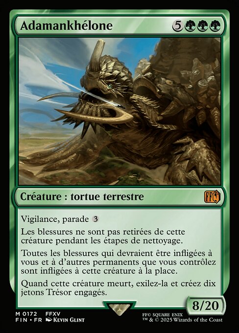 Uralte Adaman Taimai (Ancient Adamantoise) - Final Fantasy (#172) - Illustrated by Kevin Glint - Magic: The Gathering Card