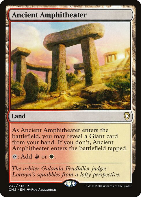 Ancient Amphitheater - Commander Anthology Volume II (#232) - Illustrated by Rob Alexander - Magic: The Gathering Card