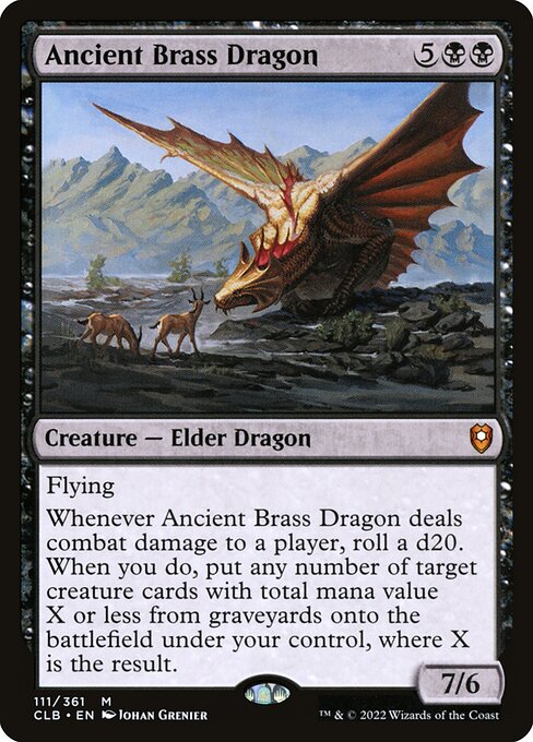Ancient Brass Dragon - Commander Legends: Battle for Baldur's Gate Magic card