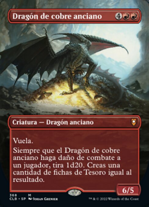 Dragón de cobre anciano (Ancient Copper Dragon) - Commander Legends: Battle for Baldur's Gate (#368) - Illustrated by Johan Grenier - Magic: The Gathering Card