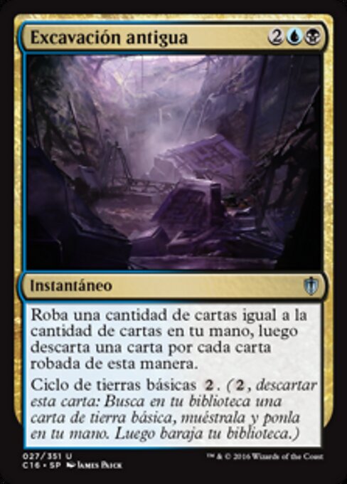 Excavación antigua (Ancient Excavation) - Commander 2016 (#27) - Illustrated by James Paick - Magic: The Gathering Card