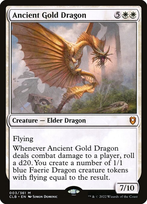 Ancient Gold Dragon - Commander Legends: Battle for Baldur's Gate Magic card
