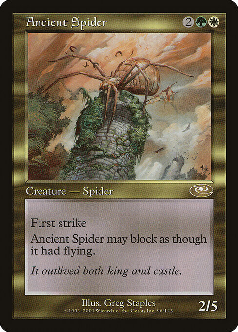 Ancient Spider - Planeshift Magic card