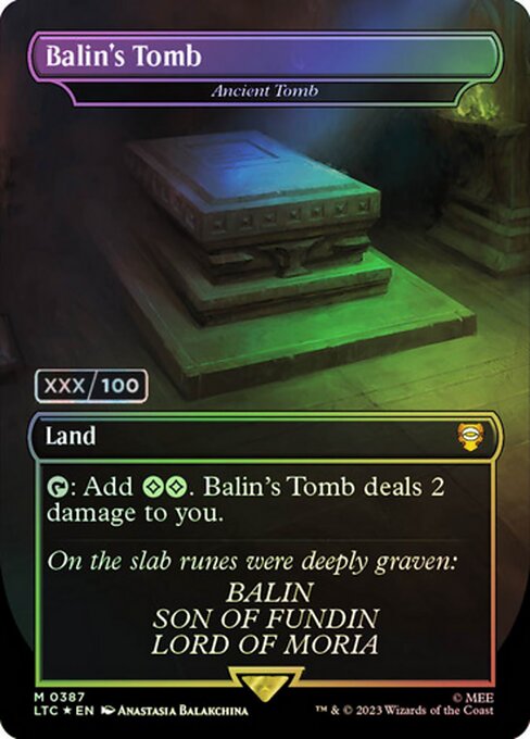 Ancient Tomb - Tales of Middle-earth Commander (#387z) - Illustrated by Anastasia Balakchina - Magic: The Gathering Card