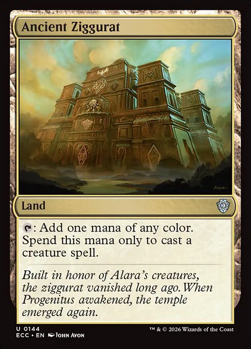 Ancient Ziggurat - Lorwyn Eclipsed Commander (#144) - Illustrated by John Avon - Magic: The Gathering Card