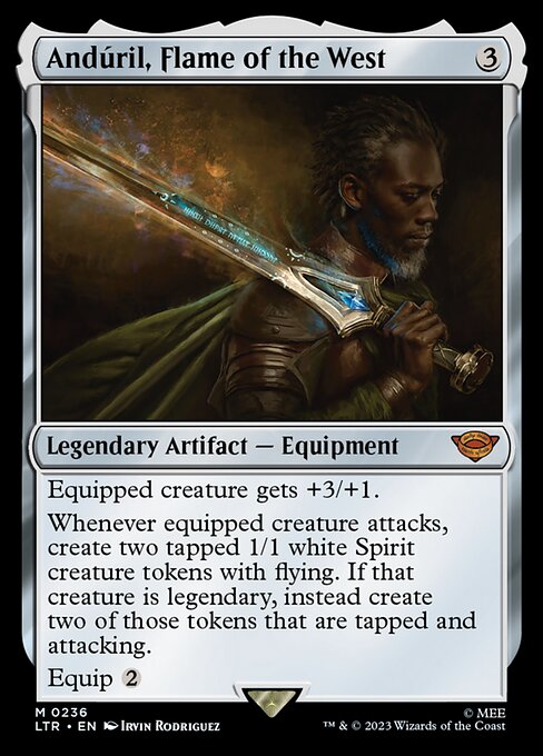 Andúril, Flame of the West - The Lord of the Rings: Tales of Middle-earth Magic card