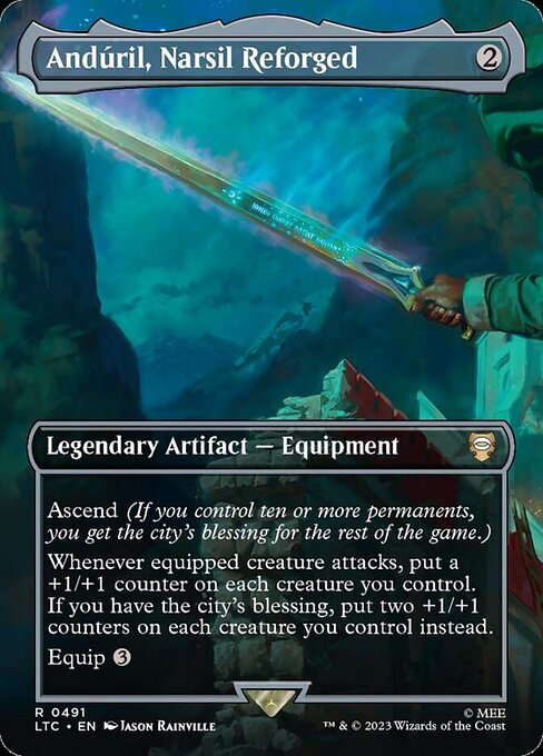 Andúril, Narsil Reforged - Tales of Middle-earth Commander Magic card