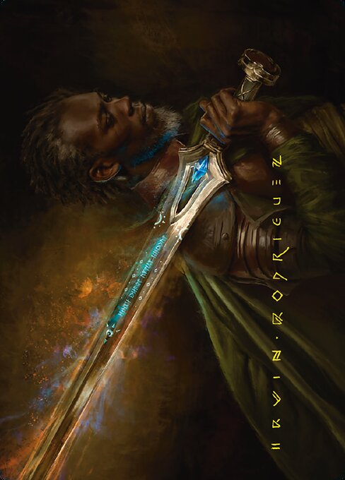 Andúril, Flame of the West // Andúril, Flame of the West - Tales of Middle-earth Art Series (#28) - Illustrated by Irvin Rodriguez - Magic: The Gathering Card