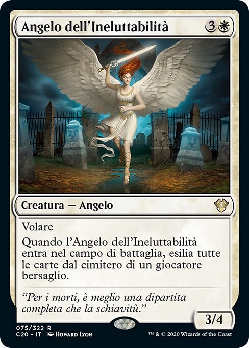 Angelo dell'Ineluttabilità (Angel of Finality) - Commander 2013 (#4) - Illustrated by Howard Lyon - Magic: The Gathering Card