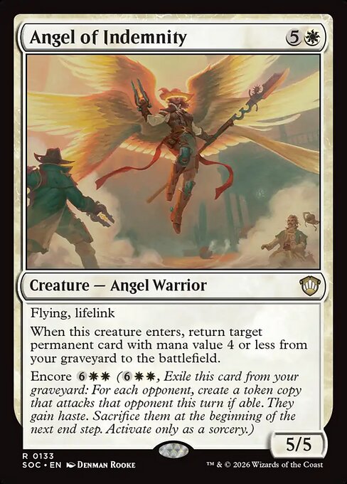 Angel of Indemnity - Secrets of Strixhaven Commander Magic card