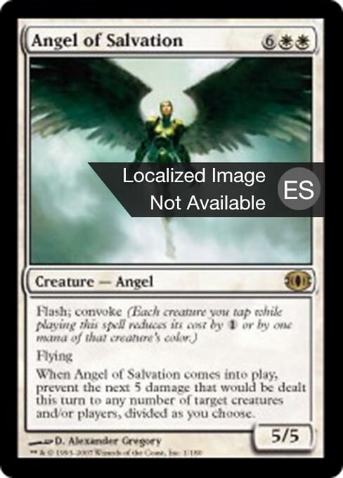 Angelo della Salvezza (Angel of Salvation) - March of the Machine Commander (#170) - Illustrated by D. Alexander Gregory - Magic: The Gathering Card