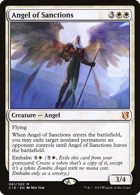 Angel of Sanctions - Commander 2019 Magic card