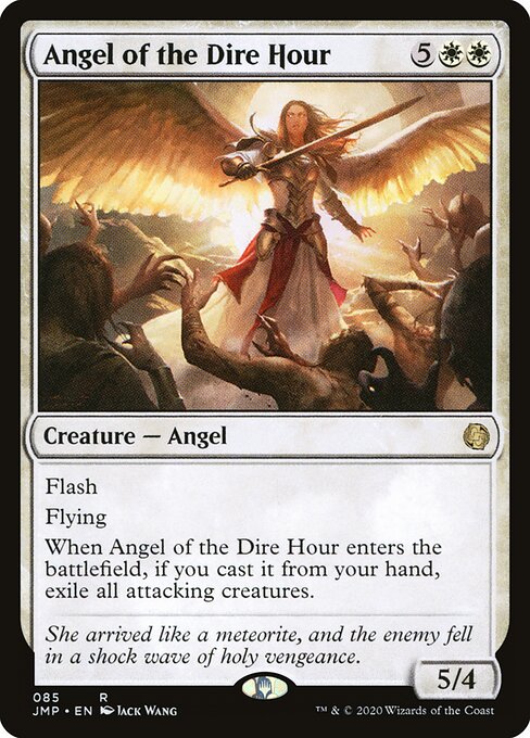 Angel of the Dire Hour - Jumpstart (#85) - Illustrated by Jack Wang - Magic: The Gathering Card