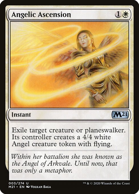 Angelic Ascension - Core Set 2021 Magic card