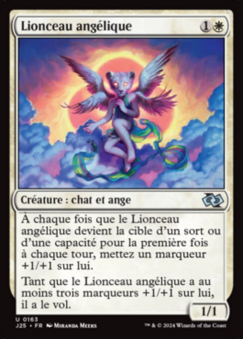 天使の幼獣 (Angelic Cub) - Jumpstart 2022 (#2) - Illustrated by Miranda Meeks - Magic: The Gathering Card
