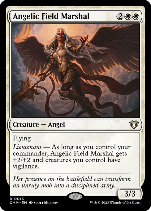 Angelic Field Marshal - Commander Masters Magic card