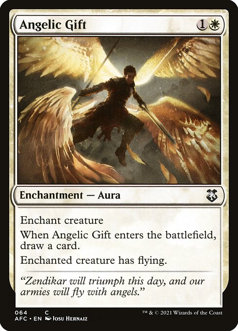 Angelic Gift - Forgotten Realms Commander Magic card