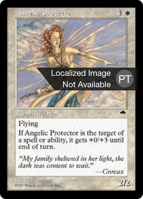 Protetor Angelical (Angelic Protector) - Tempest (#2) - Illustrated by DiTerlizzi - Magic: The Gathering Card
