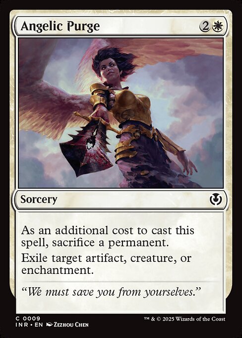 Angelic Purge - Innistrad Remastered (#9) - Illustrated by Zezhou Chen - Magic: The Gathering Card
