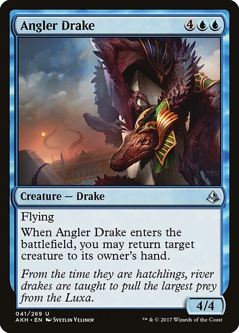Angler Drake - Amonkhet Magic card