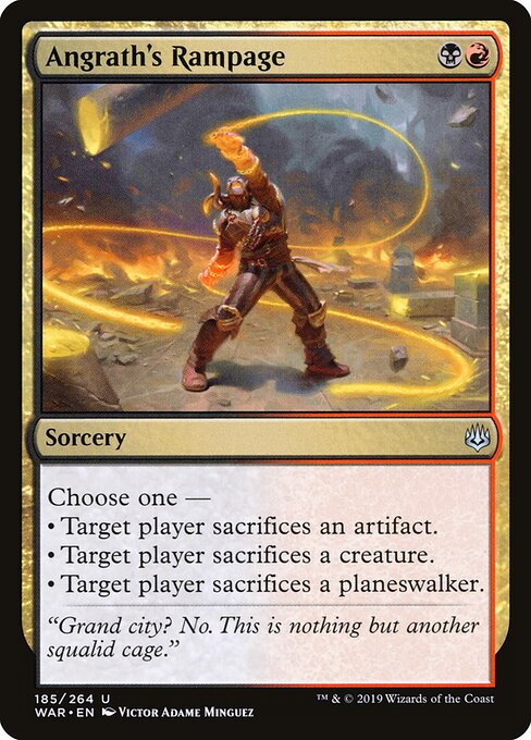 Angrath's Rampage - War of the Spark Magic card