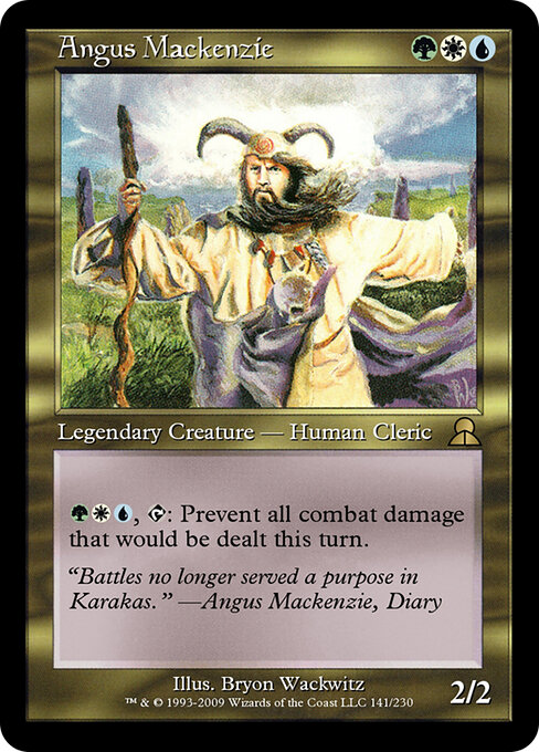 Angus Mackenzie - Masters Edition III (#141) - Illustrated by Bryon Wackwitz - Magic: The Gathering Card