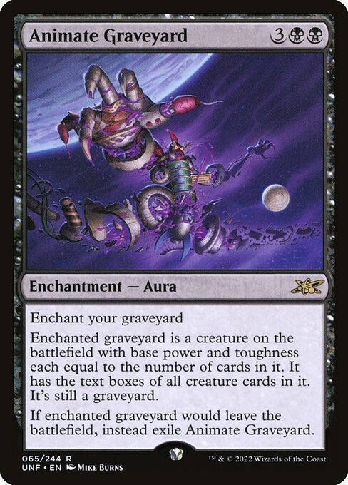 Animate Graveyard - Unfinity Magic card