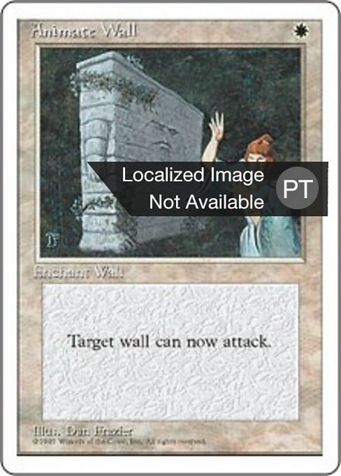 Animate Wall - Unlimited Edition (#1) - Illustrated by Dan Frazier - Magic: The Gathering Card