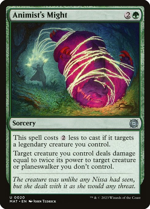 Animist's Might - March of the Machine: The Aftermath Magic card