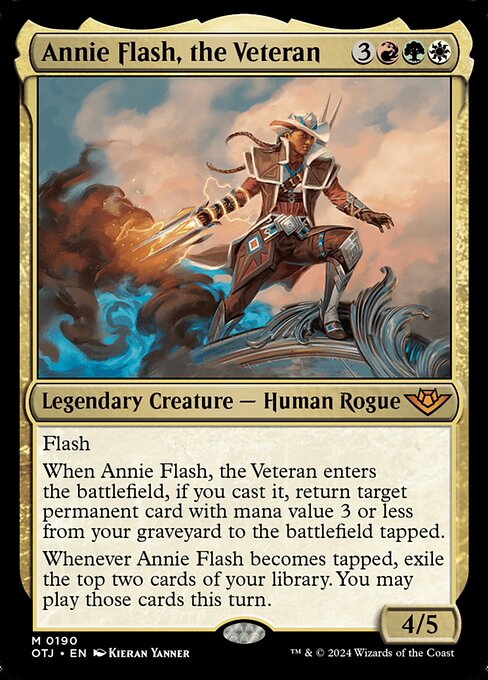 Annie Flash, the Veteran - Outlaws of Thunder Junction Magic card