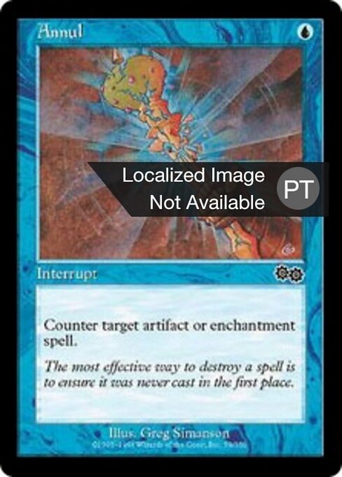 Anular (Annul) - Urza's Saga (#59) - Illustrated by Greg Simanson - Magic: The Gathering Card