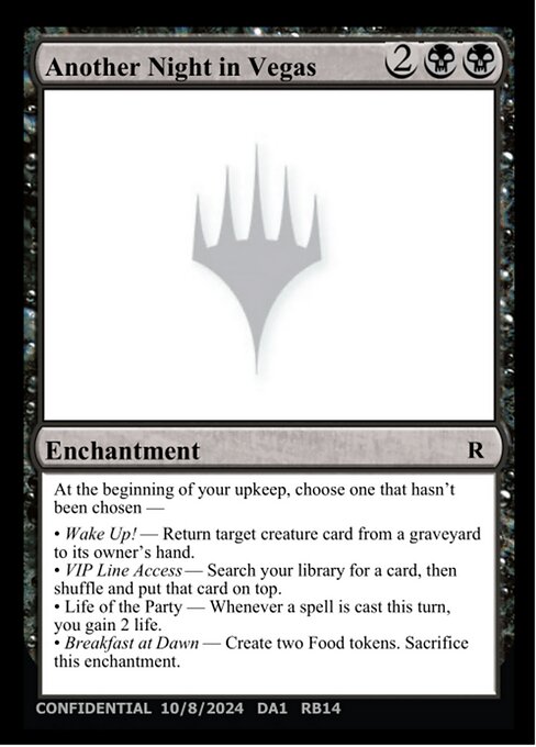 Another Night in Vegas - Unknown Event (#RB14) - Magic: The Gathering Card
