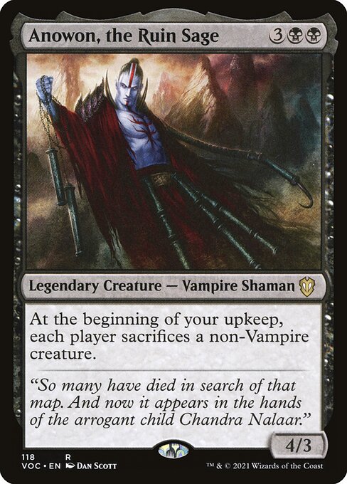 Anowon, the Ruin Sage - Crimson Vow Commander Magic card