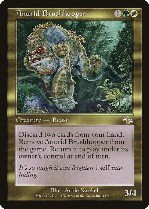 Anurid Brushhopper - Judgment (#137) - Illustrated by Arnie Swekel - Magic: The Gathering Card
