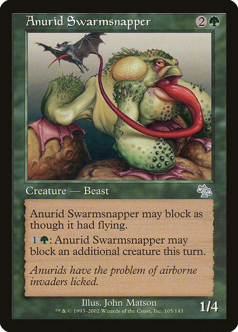 Anurid Swarmsnapper - Judgment Magic card