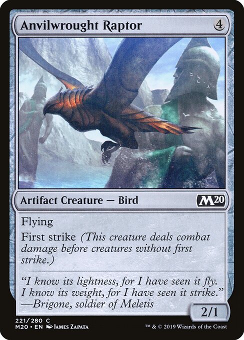 Anvilwrought Raptor - Core Set 2020 Magic card