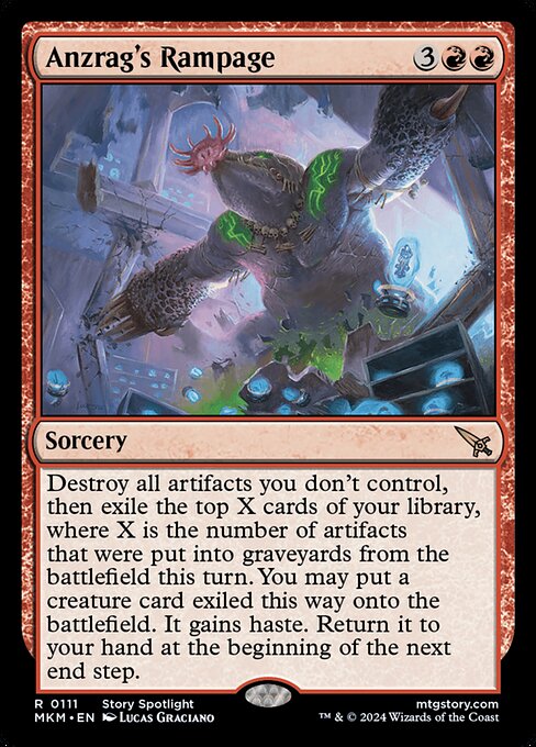 Anzrag's Rampage - Murders at Karlov Manor Magic card