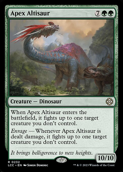 Apex Altisaur - The Lost Caverns of Ixalan Commander Magic card